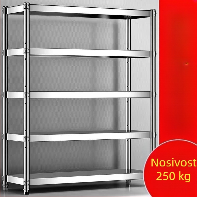 Regal od nehrđajućeg čelika 201, višeslojni kuhinjski regal, podni stalak