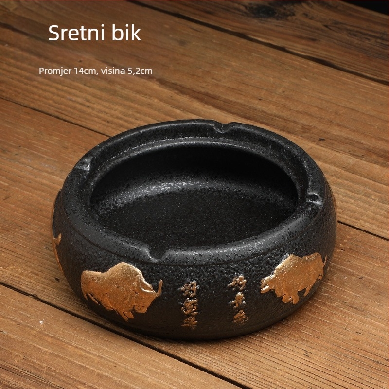 Keramički pepelnjak s poklopcem, Morning xiang, novi kineski stil, dekorativan i za skladištenje