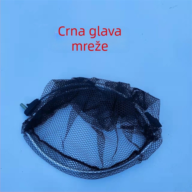 Sklopiva ribolovna mreža s mrežom premazanim ljepilom, fina mreža, džep s prstenom, dizajn protiv zapetljavanja