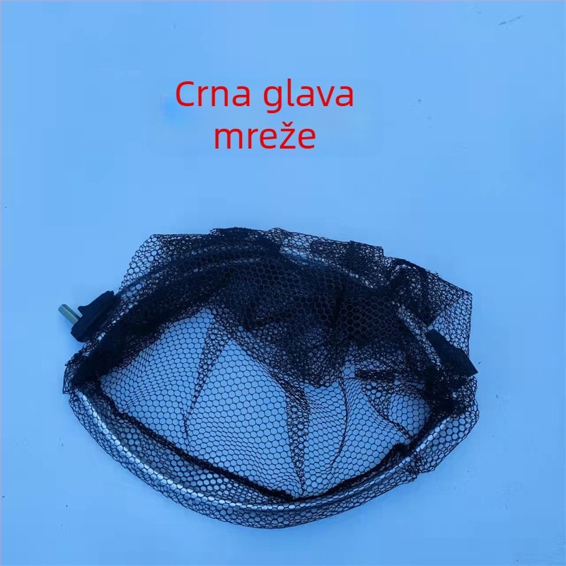 Sklopiva ribolovna mreža s mrežom premazanim ljepilom, fina mreža, džep s prstenom, dizajn protiv zapetljavanja