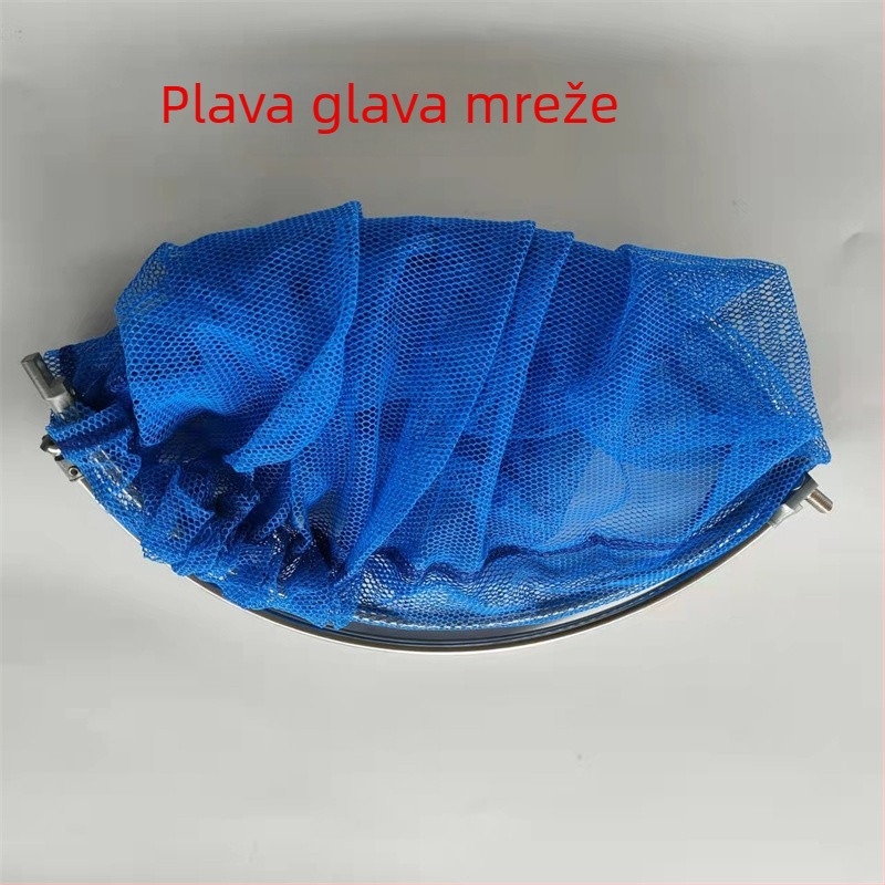 Sklopiva ribolovna mreža s mrežom premazanim ljepilom, fina mreža, džep s prstenom, dizajn protiv zapetljavanja