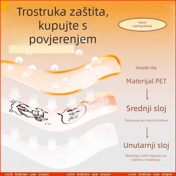 Torbe za skladištenje i doziranje mliječne praške s pretincima u kutiji, prenosne, hermetične za svježinu; marka Safety; težina 0,11 kg; bar kod 6921140831481