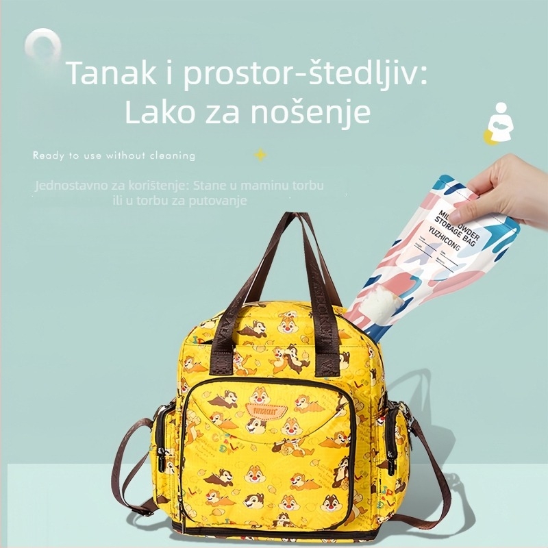 Saint-wang Vrećice za mlijeko u prahu za bebe, prijenosne jednokatne vrećice za putovanje s formulom, zatvorene vrećice za pohranu formule, pogodno od novorođenčadi do 3 godine, stil kutije: Drugo, barkod: Drugo