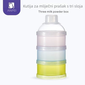 Anpei trostruki spremnik za dječju formulu, prijenosna hermetička posuda za izlaske, AP3112, pogodno od rođenja do 3 godine