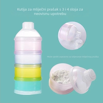 Anpei trostruki spremnik za dječju formulu, prijenosna hermetička posuda za izlaske, AP3112, pogodno od rođenja do 3 godine