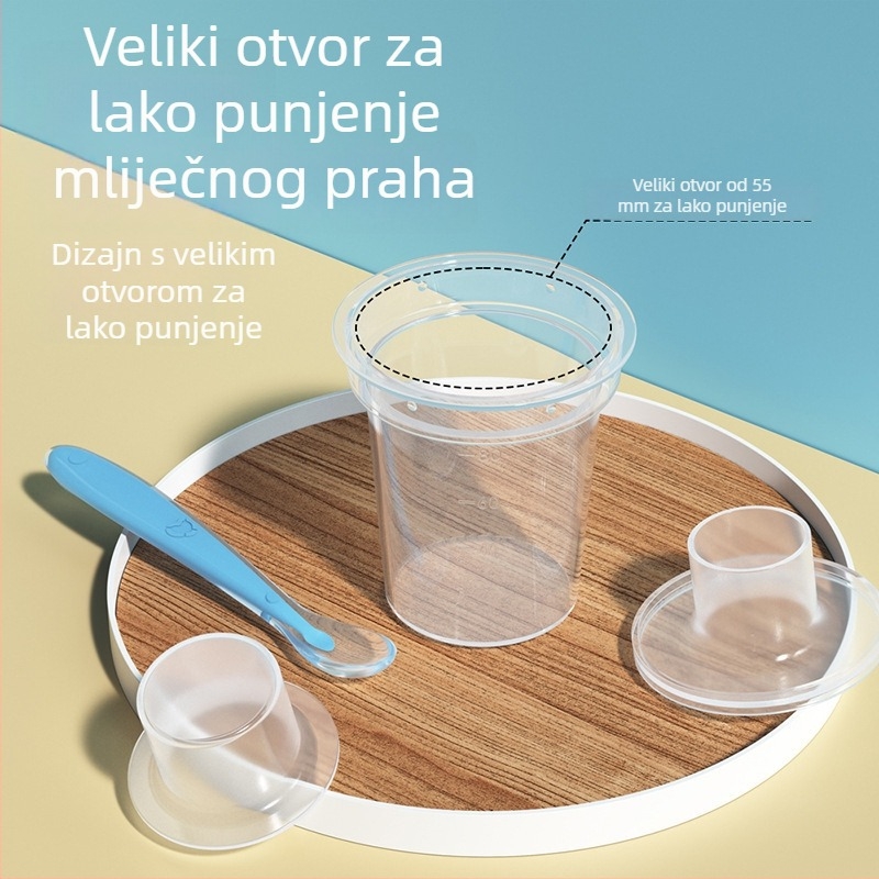 Prijenosna kutija za mlijeko u prahu – zatvorena, otporna na vlagu, kompaktna – za novorođenčad, brend Nothing