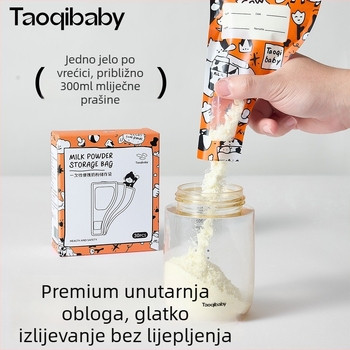 Taoqibaby Jednokratne vrećice za dječju formulu, podijeljene vrećice, prenosne zatvorene vrećice za svježinu, antibakterijske, 30 komada u kutiji
