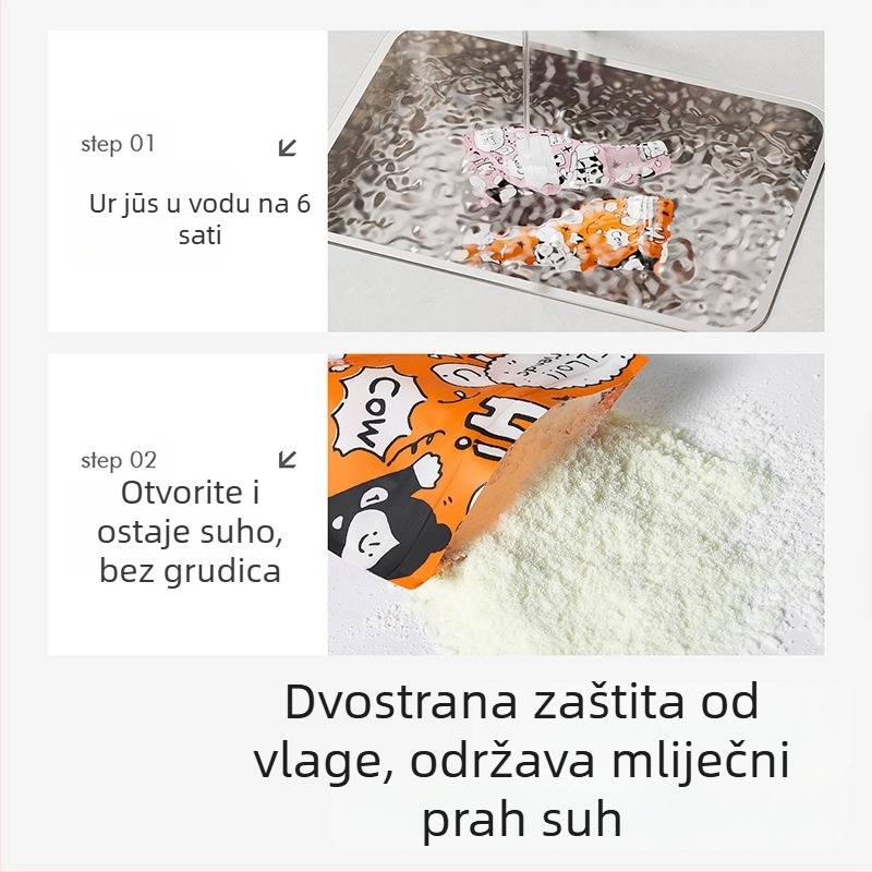 Taoqibaby Jednokratne vrećice za dječju formulu, podijeljene vrećice, prenosne zatvorene vrećice za svježinu, antibakterijske, 30 komada u kutiji