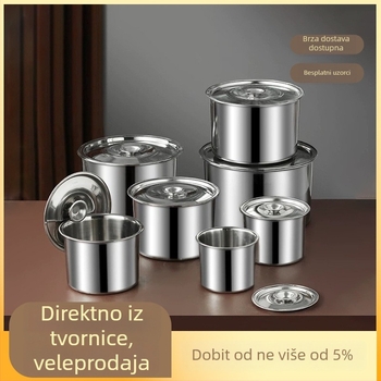 Posuda za začine s poklopcem - nehrđajući čelik, tekuće začine, INS stil, WF-19