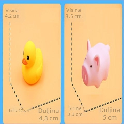 Kupaća igračka patkici za bebe — PVC, ribolovna funkcija, vodena igra, pakiranje šarena kutija, dob 0–3 godine, 3C certifikat 2021152202035066