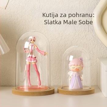 Kutija za skladištenje figura SBSNH-XX1, PET plast, proziran poklopac otporan na prašinu, kapacitet 2.5 L