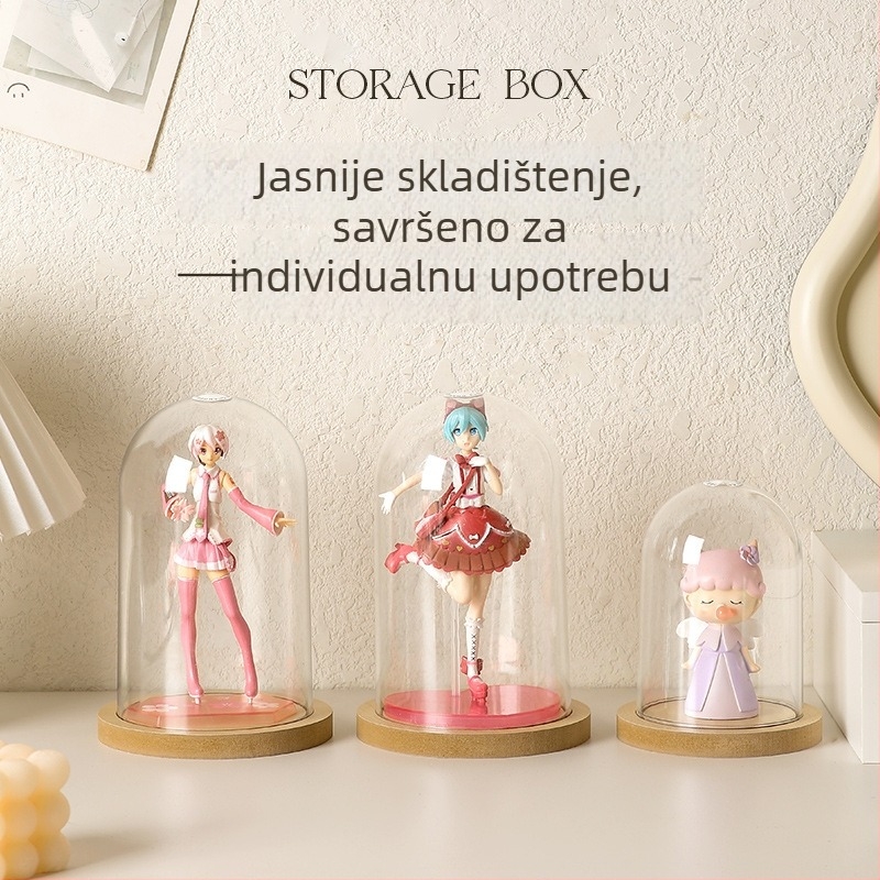 Kutija za skladištenje figura SBSNH-XX1, PET plast, proziran poklopac otporan na prašinu, kapacitet 2.5 L