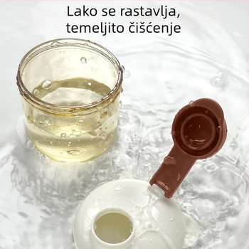 Xinbaole PPSU kutija za prah mlijeka za bebe – prenosna, jedinstven odjeljak za jedno jelo, PPSU/PP materijali, crtani stil, svjež i sladak dizajn, za bebe starije od 3 mjeseca, 1 kom