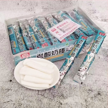 Štapići od mliječnog jogurta s mentom | neto 258 g | oko 60 komada po kutiji | mekani i žvakaći