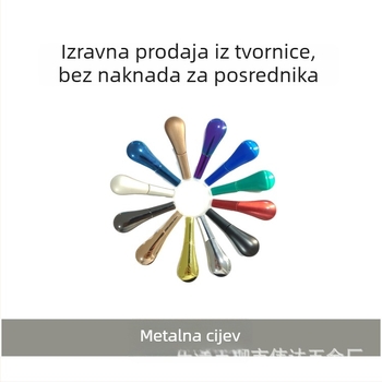 Cinkova legura metalna cijev, prijenosna žličica, odvojiva magnetska cijev, Weida, ispis logotipa, prilagodba