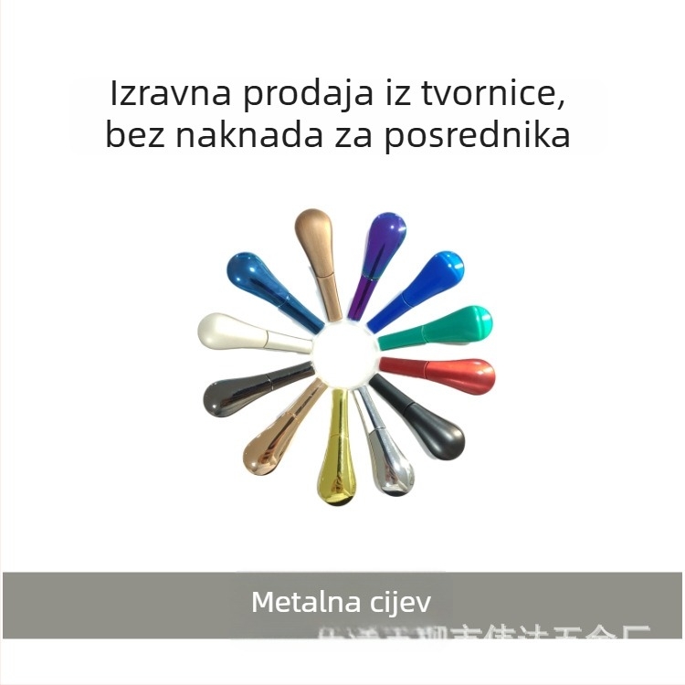 Cinkova legura metalna cijev, prijenosna žličica, odvojiva magnetska cijev, Weida, ispis logotipa, prilagodba