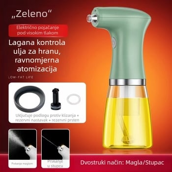 Električna boca za raspršivanje ulja u kuhinji — ABS+PET, atomizator za roštilj, boca ulja i octa, pritisni raspršivanje