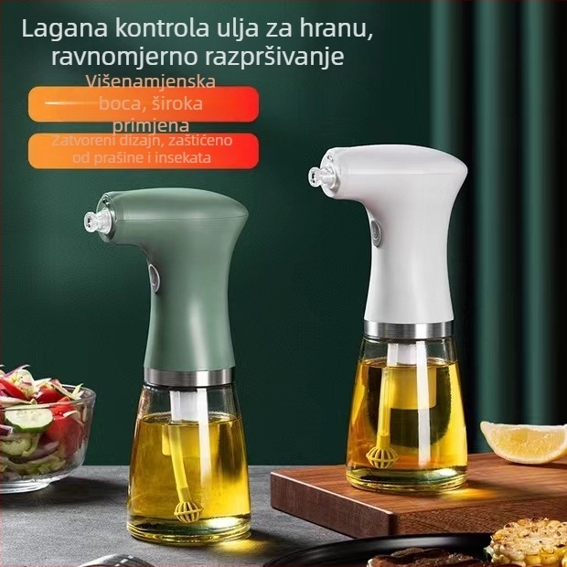 Električna boca za raspršivanje ulja u kuhinji — ABS+PET, atomizator za roštilj, boca ulja i octa, pritisni raspršivanje