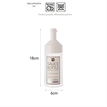 Bočica za ulje i sos s poklopcem, HuiPin Beauty, plastična, funkcija istiska, posuda za ulje, tiskani logotip