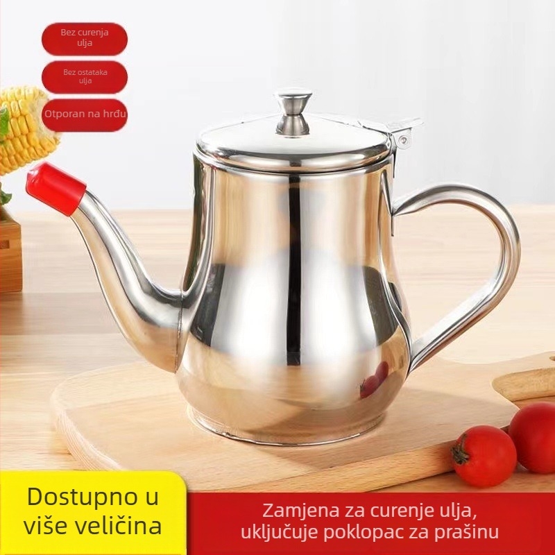 Nehrđajući čelični lonac za ulje s cjedilom i poklopcem, Chaoyangjia, posuda za začine