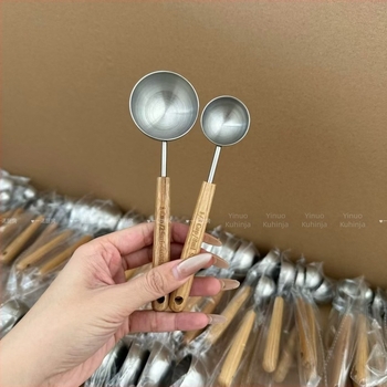 Merna žlica od nehrđajućeg čelika 304, za mlijeko u prahu i kavu, precizno mjerenje, uzorak crtić, za odrasle