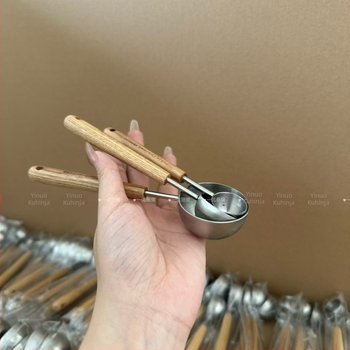 Merna žlica od nehrđajućeg čelika 304, za mlijeko u prahu i kavu, precizno mjerenje, uzorak crtić, za odrasle