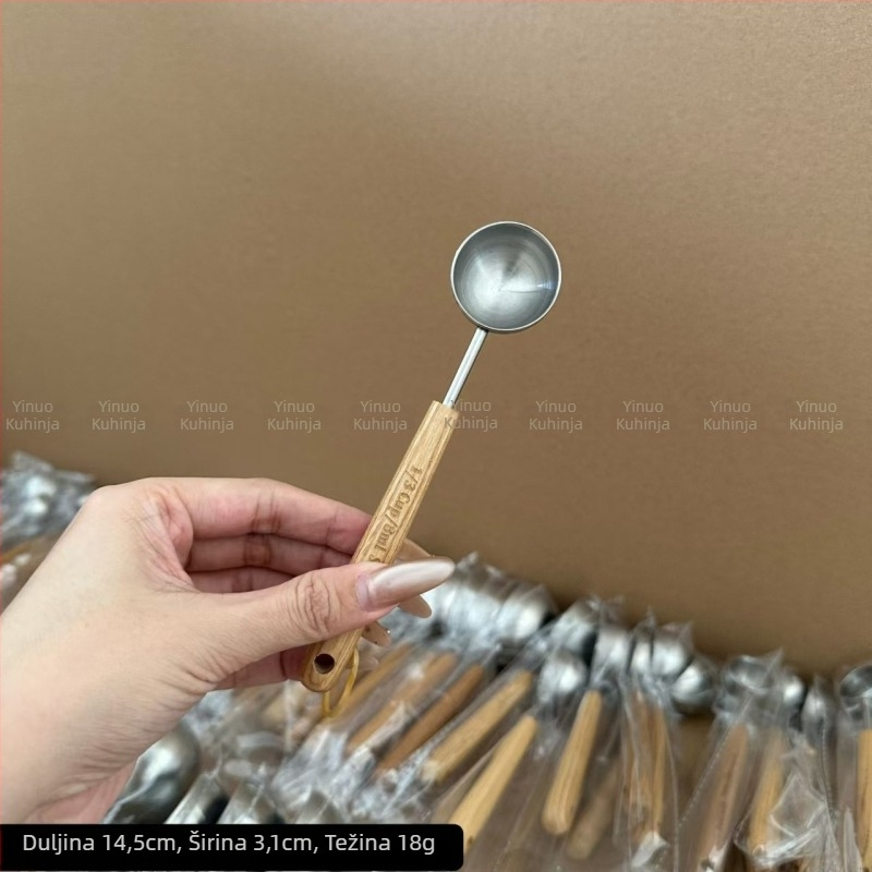 Merna žlica od nehrđajućeg čelika 304, za mlijeko u prahu i kavu, precizno mjerenje, uzorak crtić, za odrasle