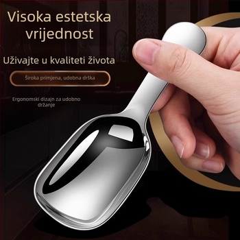Žlica od nehrđajućeg čelika za čaj i kavu, moderan minimalistički dizajn, vodeno poliranje, prvoklasna kvaliteta