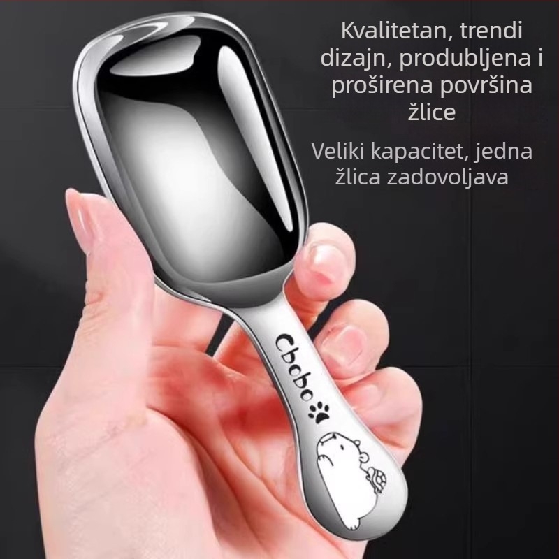 Žlica od nehrđajućeg čelika za čaj i kavu, moderan minimalistički dizajn, vodeno poliranje, prvoklasna kvaliteta