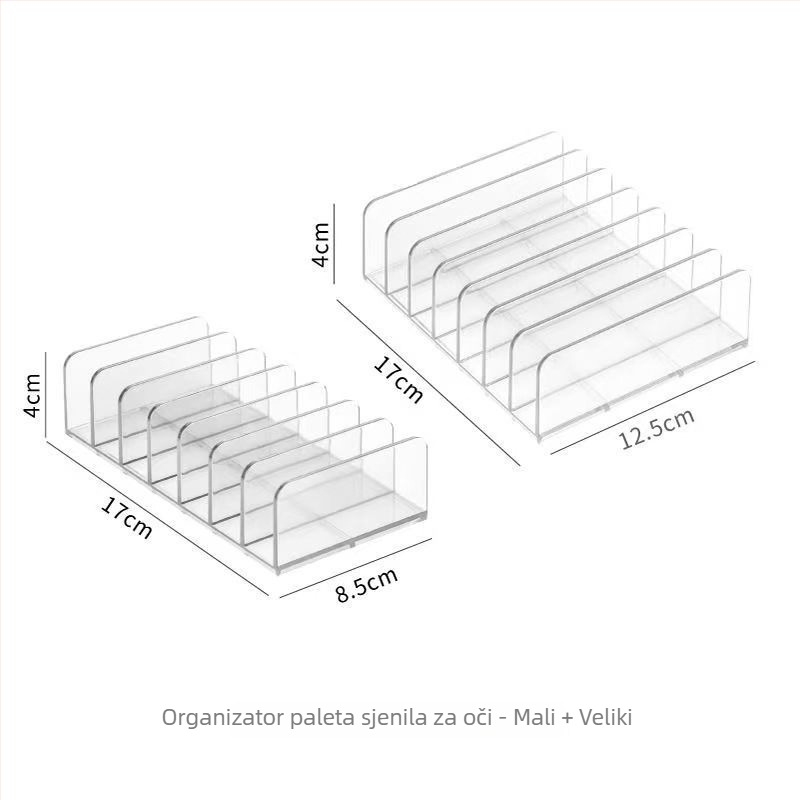 Stolna kutija za pohranu mobitela – prozirni višefunkcijski prikazni stalak, model M-9312, PET plast, kapacitet 2L