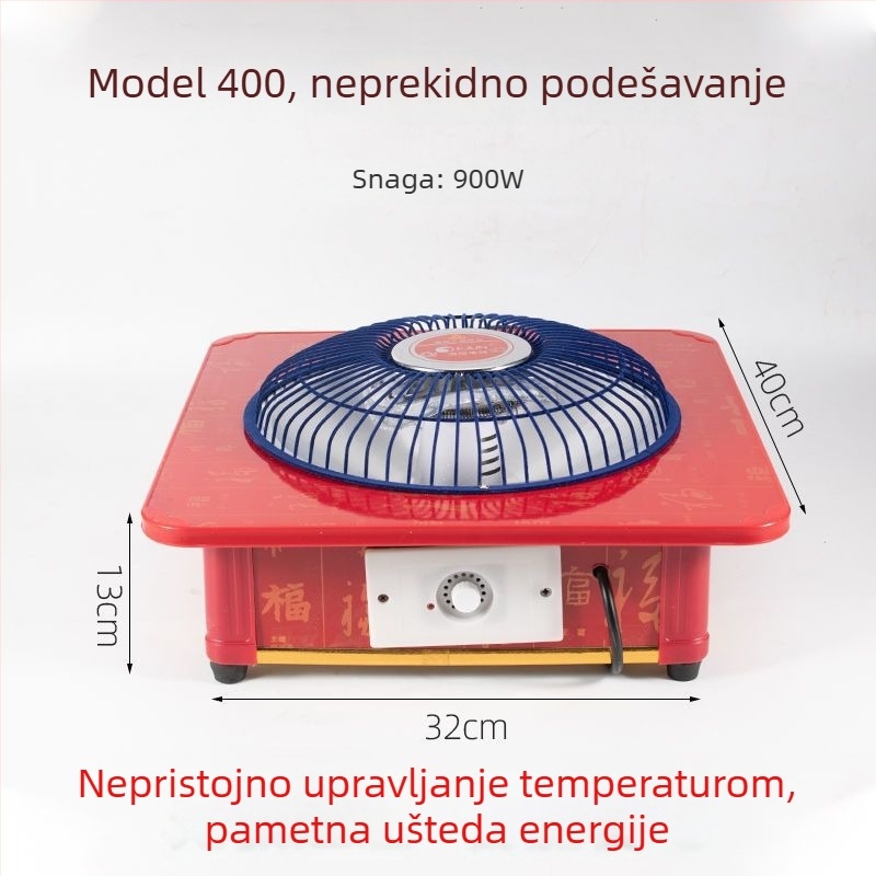 Grijač za stopala – električni grijač s utičnicom, 220V, 50W, energetski štedljiv, za ured i dom studenata