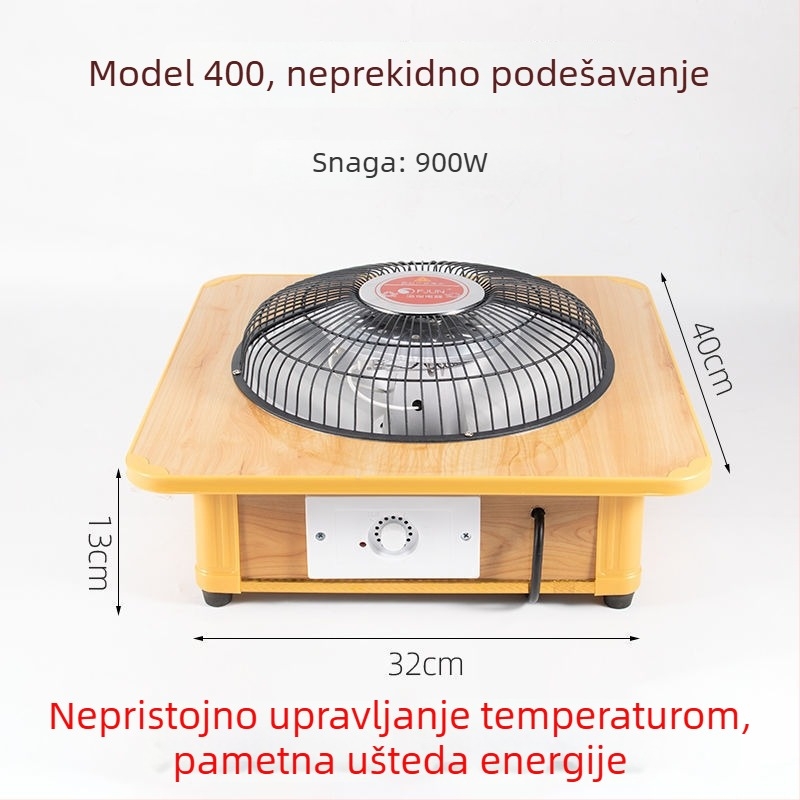 Grijač za stopala – električni grijač s utičnicom, 220V, 50W, energetski štedljiv, za ured i dom studenata