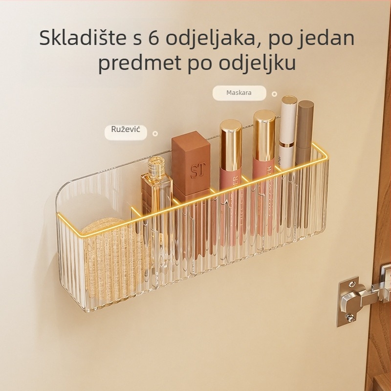 Ogledni ormarić za pohranu — zidni, PS materijal, kapacitet 1 L, moderni minimalistički stil, geometrijski uzorak