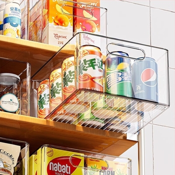 Prozirna PET kutija za pohranu – stolni organizator za grickalice i sitne predmete