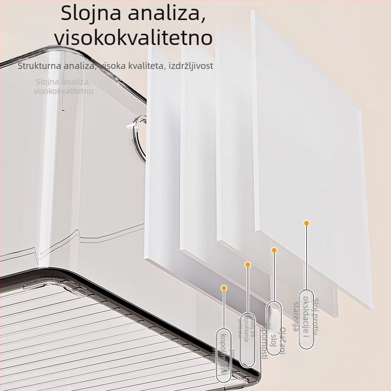 Prozirna PET kutija za pohranu – stolni organizator za grickalice i sitne predmete
