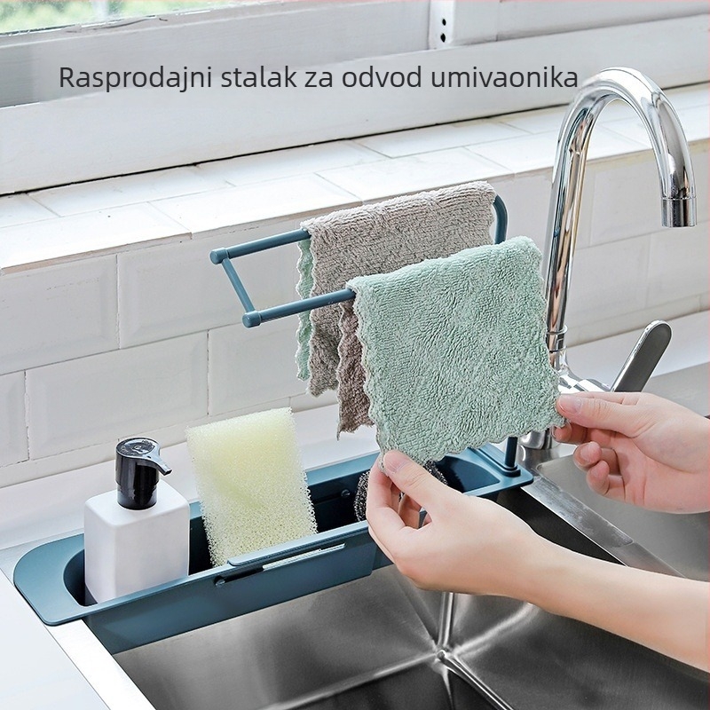 Limanjia - Izvlačni plastični organizator za sudoper, višestruka namjena, bez ugradnje