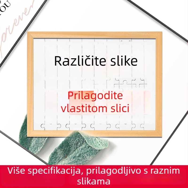 Drveni pložni puzzle — prilagodljiv 500/1000 dijelova, DIY s vlastitim crtežima