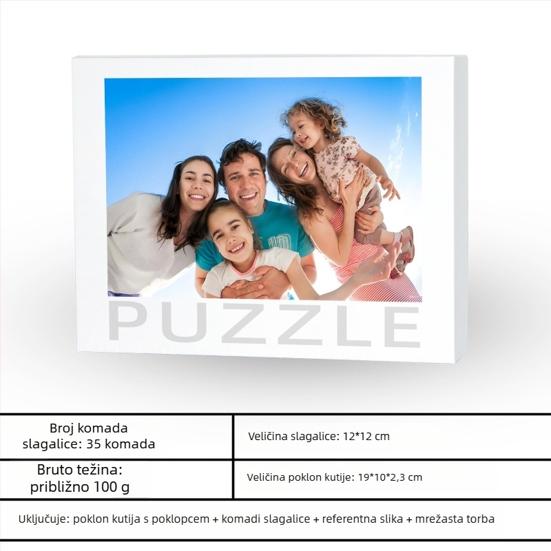 Drveni pložni puzzle — prilagodljiv 500/1000 dijelova, DIY s vlastitim crtežima