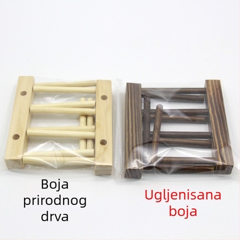 Drveni kuhinjski odvodni stalak za zdjele i čaše; podrijetlo Zhejiang