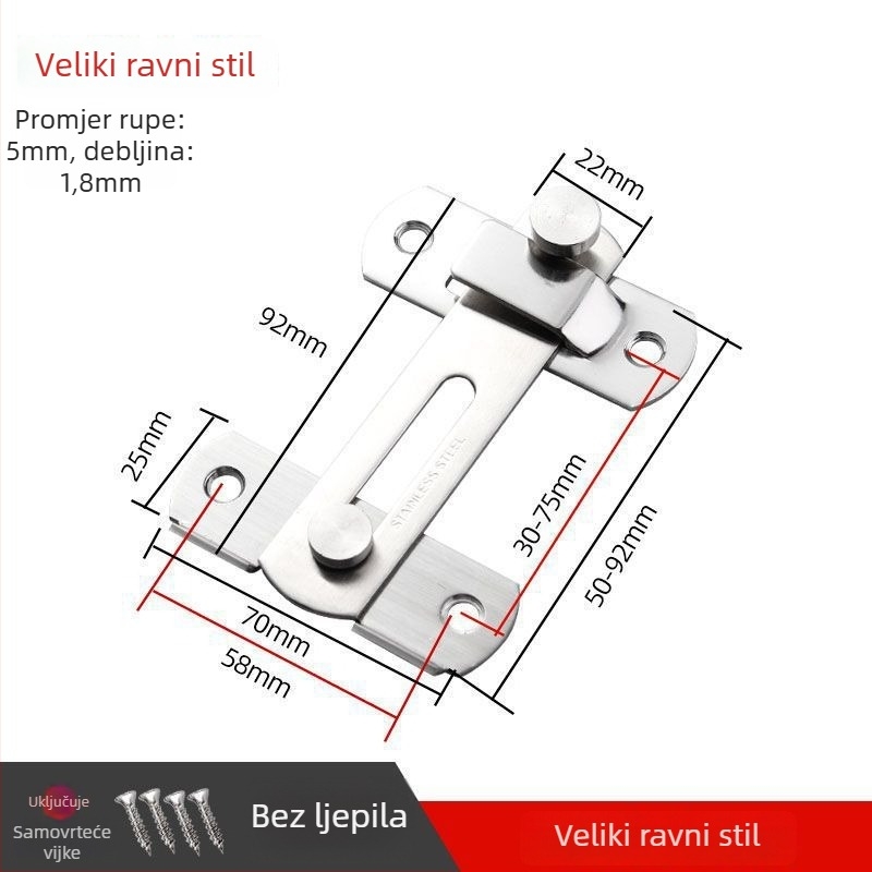Brava za vrata s leptir zatvaračem – Brand Unique – Moderan stil