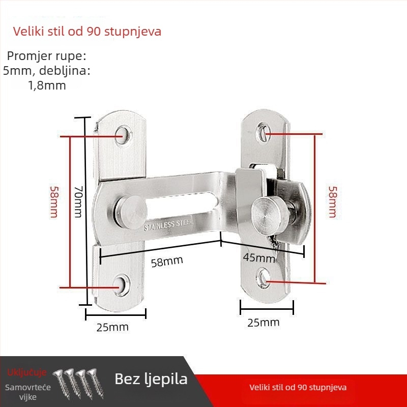 Brava za vrata s leptir zatvaračem – Brand Unique – Moderan stil