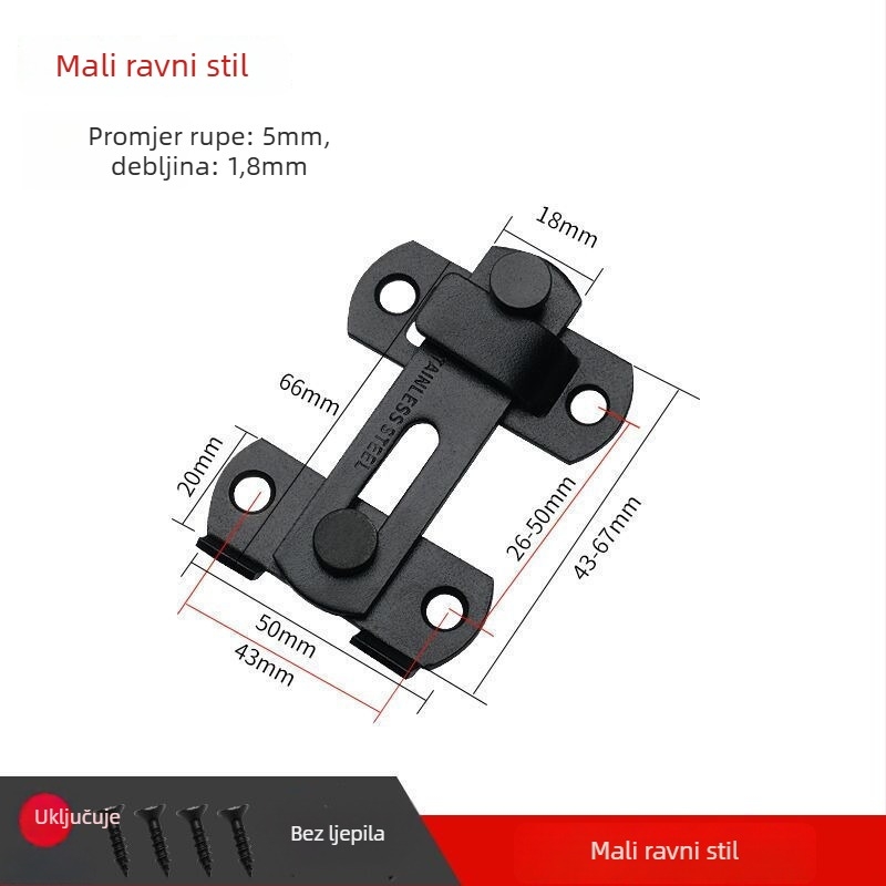 Brava za vrata s leptir zatvaračem – Brand Unique – Moderan stil