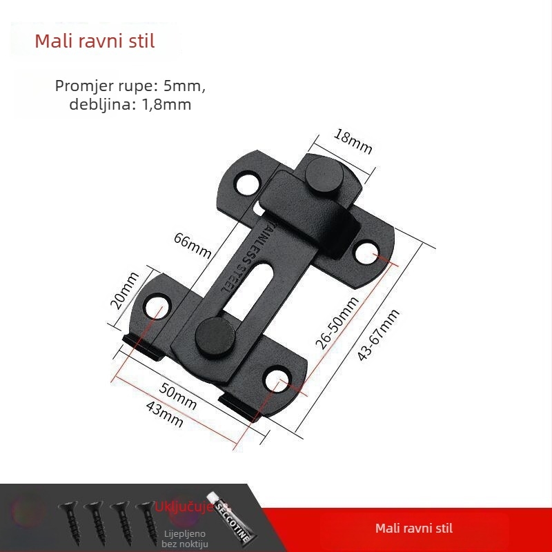 Brava za vrata s leptir zatvaračem – Brand Unique – Moderan stil