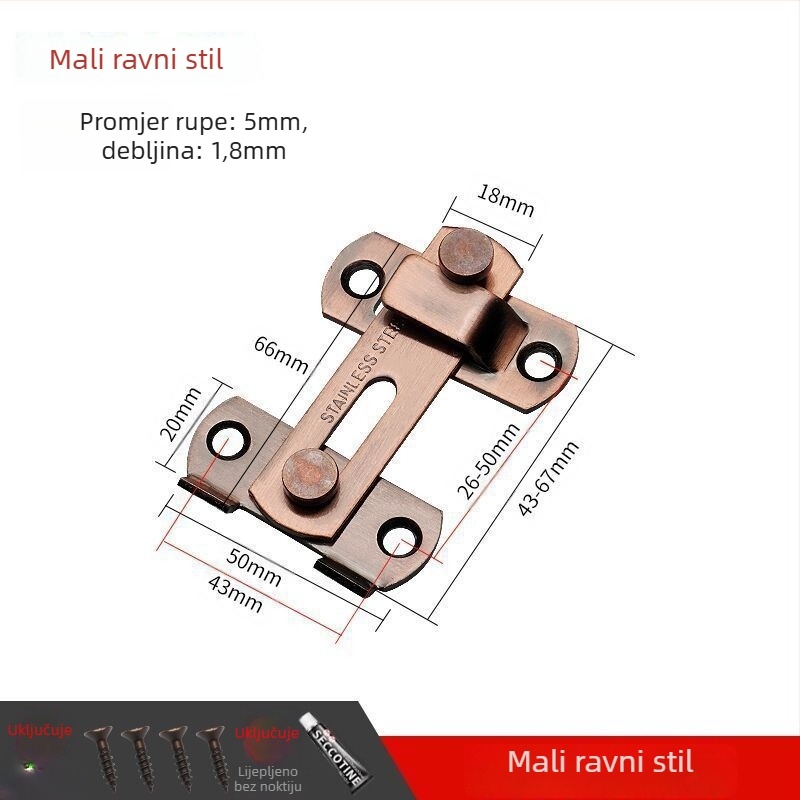 Brava za vrata s leptir zatvaračem – Brand Unique – Moderan stil