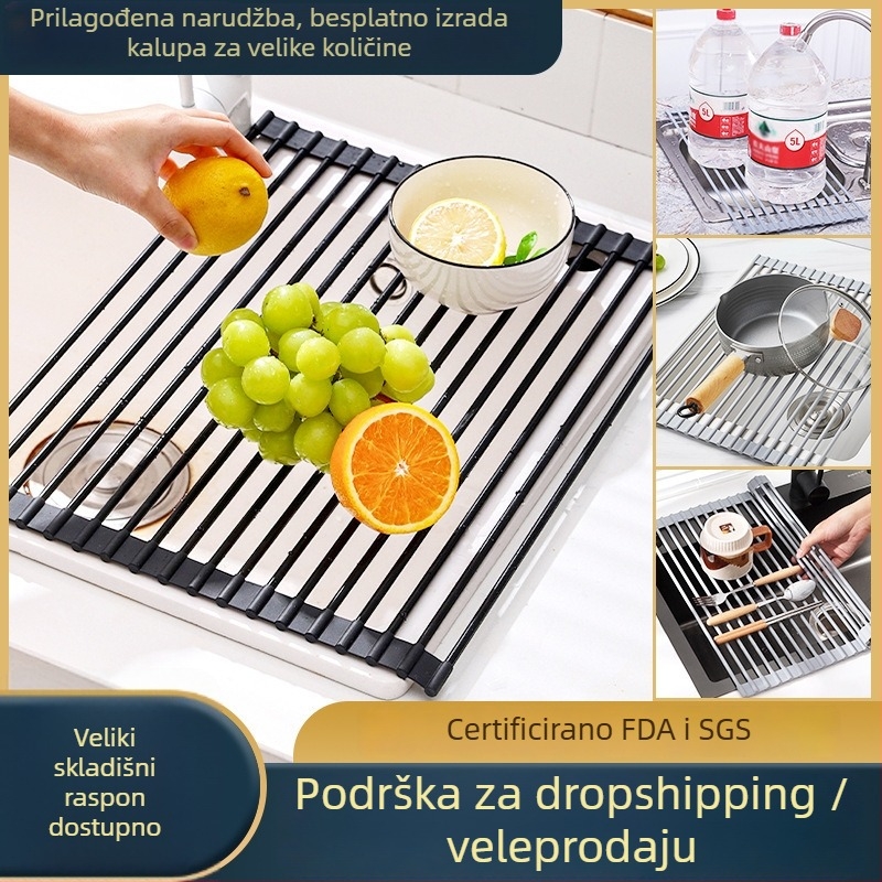 Držač za posuđe od silikona, model 11243, moderni minimalistički stil, marka Huitianfu