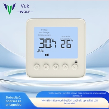 Centralni upravljač klimatizacije s Bluetoothom, bežični LCD termostat i prekidač s tri brzine, 220V