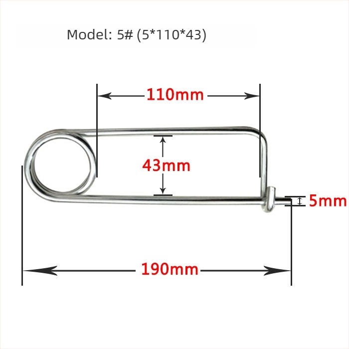 Lan Yue opružni čepovi od ugljičnog čelika, ojačani spojni čepovi, pravokutnog tipa, galvanizirani, DIN11023 standard, čepovi za pozicioniranje
