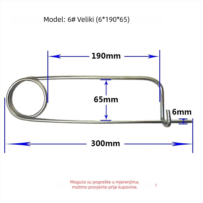 Lan Yue opružni čepovi od ugljičnog čelika, ojačani spojni čepovi, pravokutnog tipa, galvanizirani, DIN11023 standard, čepovi za pozicioniranje