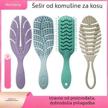 Masažni češalj za kosu – od pšenične slame i najlona, dvostruka upotreba za mokro i suho, porijeklo Ningbo