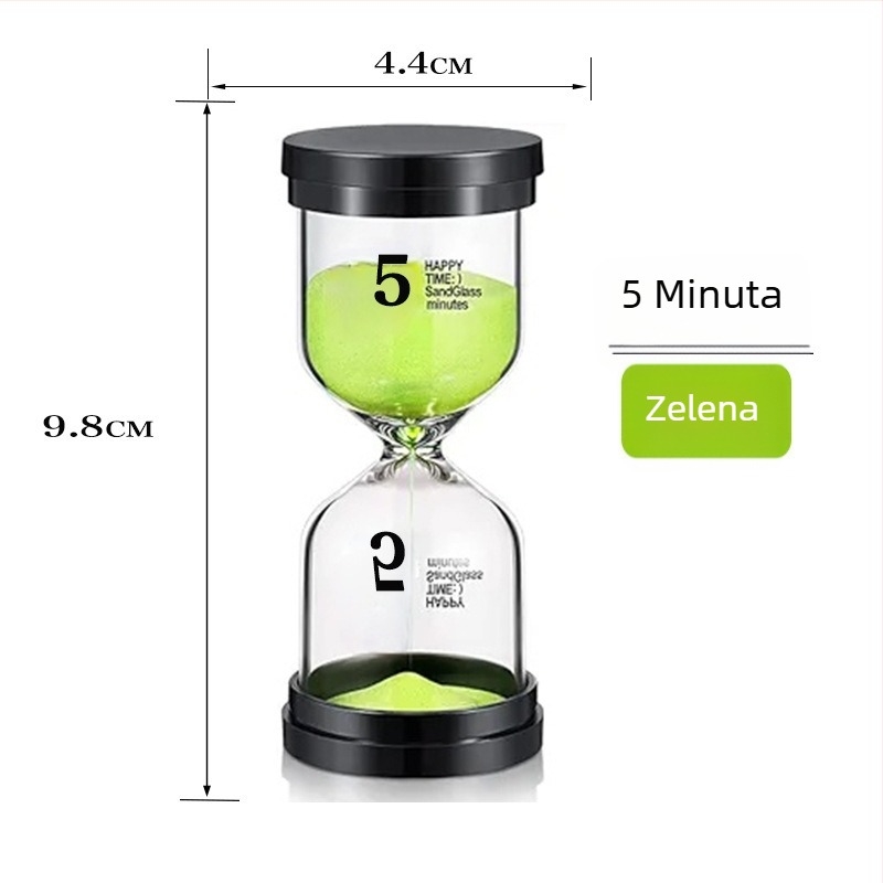 Stakleni pijesni sat mjerač vremena, ručni rad, 30 minuta, stolni dekorativni set